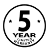 5-Year Limited Warranty